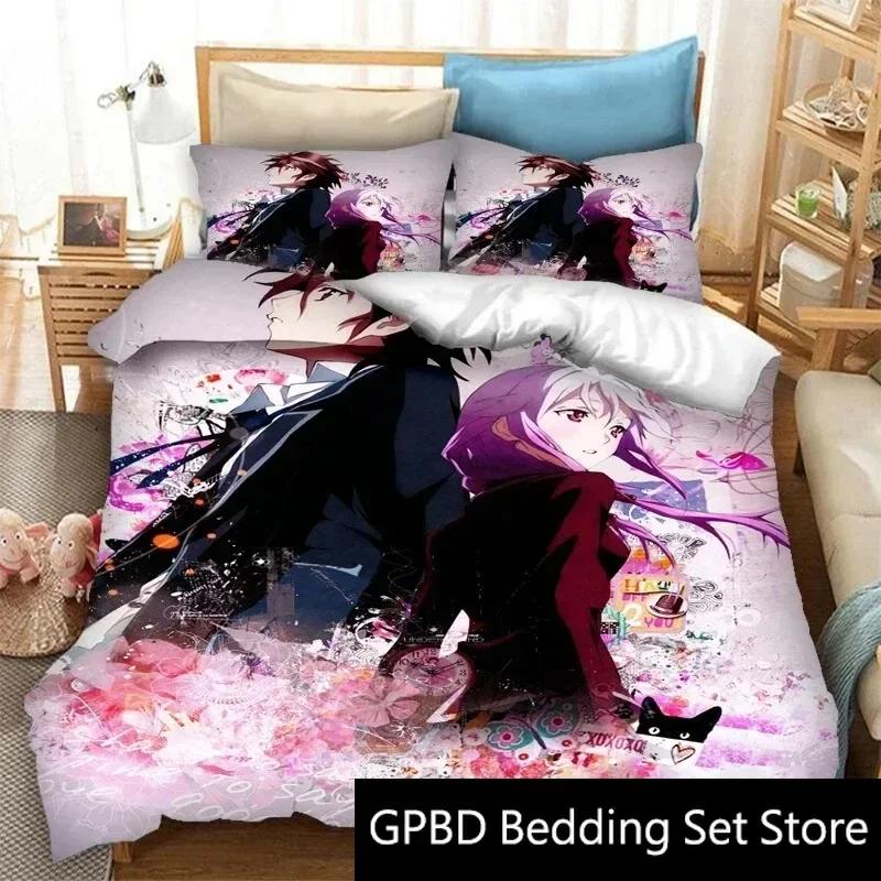 3D Druck Guilty Crown Anime Bettwäsche Set Doppel Twin King Bettbezug Steppdecke Kissenbezug Jungen Mädchen Erwachsene Schlafzimmer