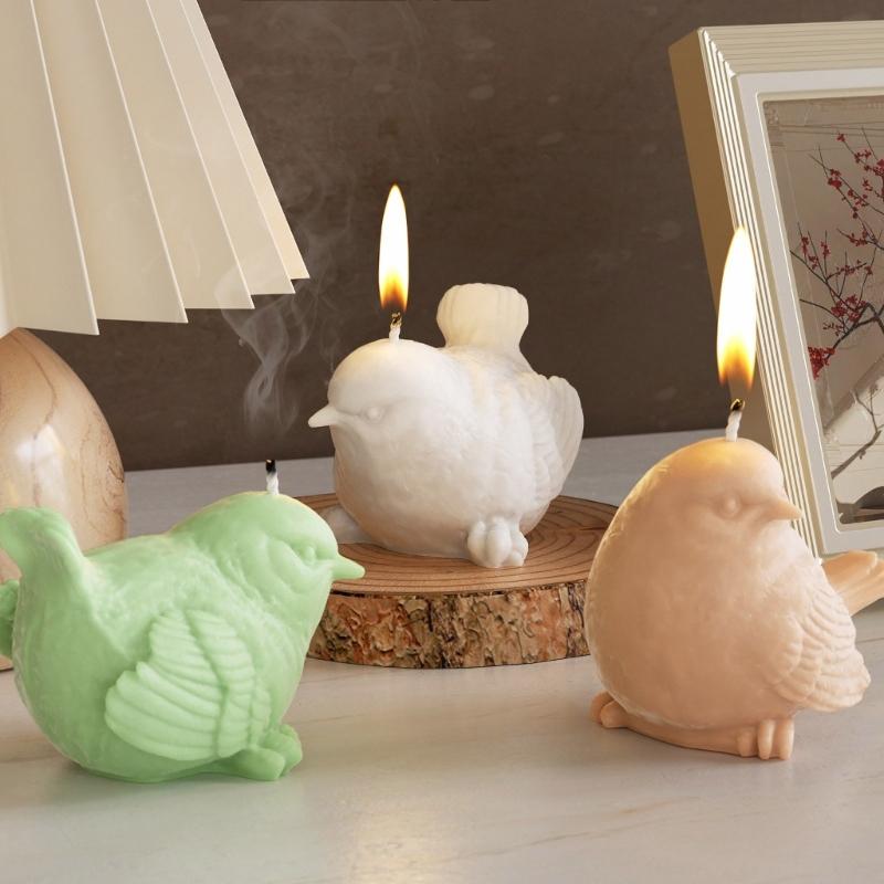 Flexible Silicone Mold for Creating Unique 3D Bird Figurines Accessory for Enthusiasts and Home Decoration Daily Use
