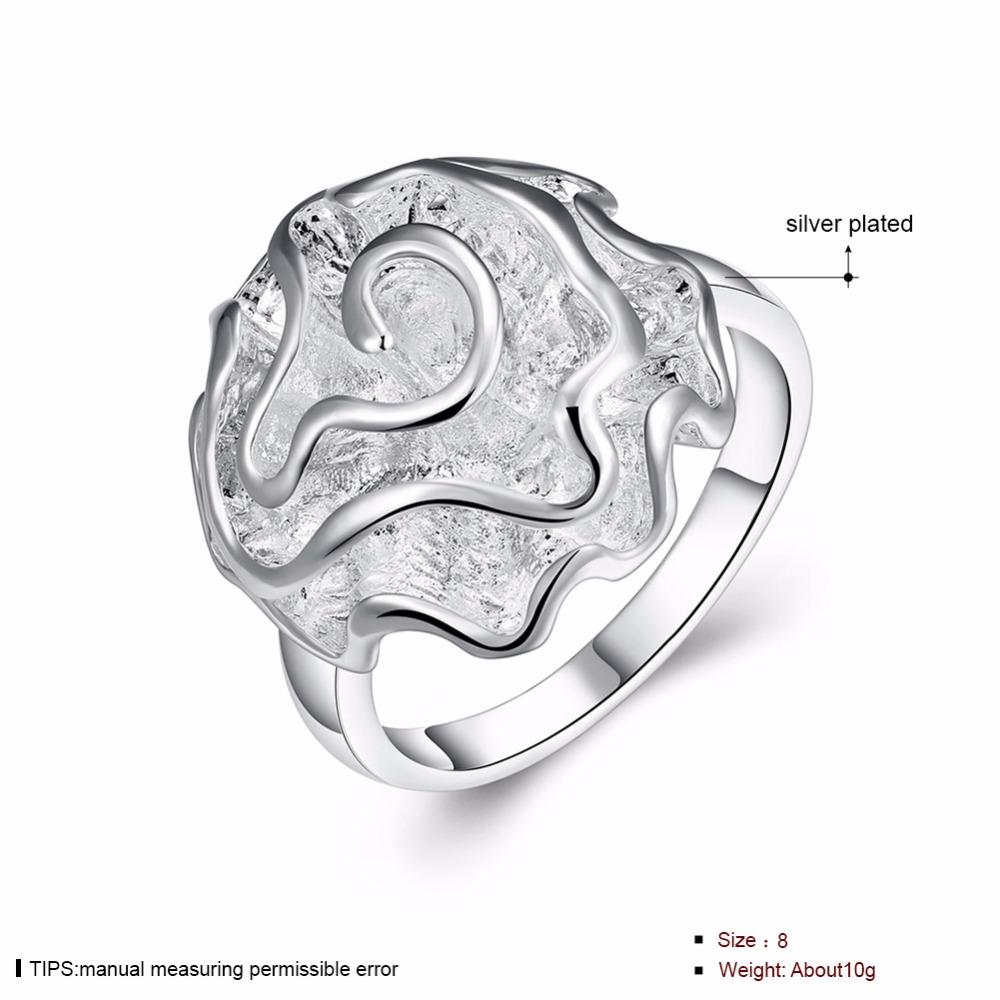 Flower Shape Coppery Finger Rings Copper Plated Jewelry For Women Wedding Party Fashion High Quality Rose Design R005