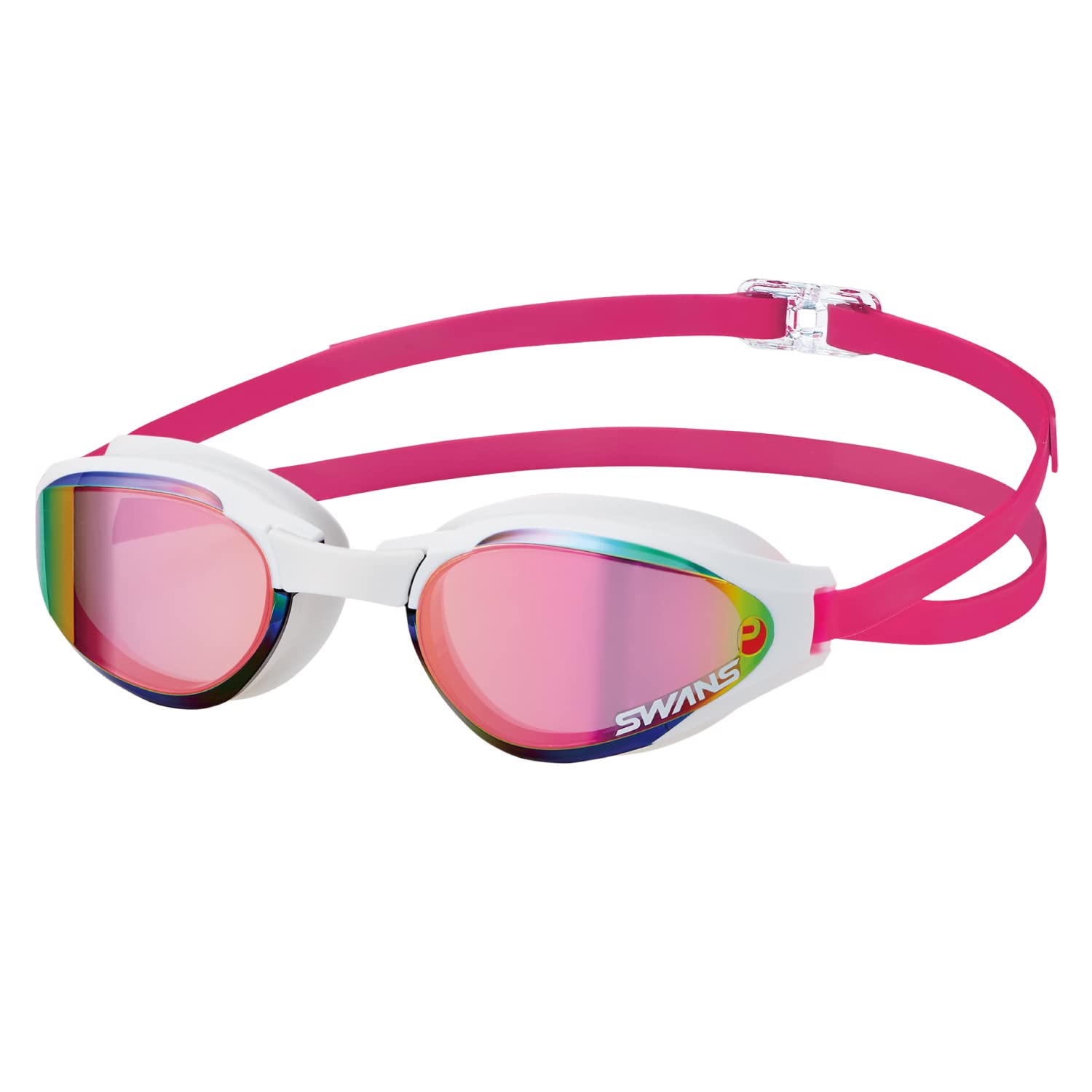 

SWANS swimming goggles Ascender mirror lens SMRU Smoke x Flash Ruby ASCENDER Ascender Racing Cushion included Fina certified Free size (Swans)