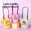 Zootopia Judy Hopps Nick Wilde Water Bucket Bag In Leopard Pattern With Soft Polyester For Casual Outfits