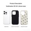 Polka Dot Phone Case, Compatible with Apple 14/15Pro Max/16, Two-in-One Design