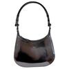Emerson Logo Zip Closure Leather Tote Shoulder Bag Small Women Bags Silver Gray 153466-021
