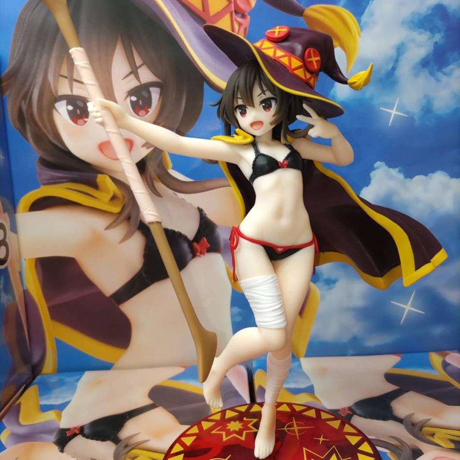 New Anime God's Blessing on This Wonderful World 18cm Megumin Action Figure Cute Figurine Decor Statue Dolls
