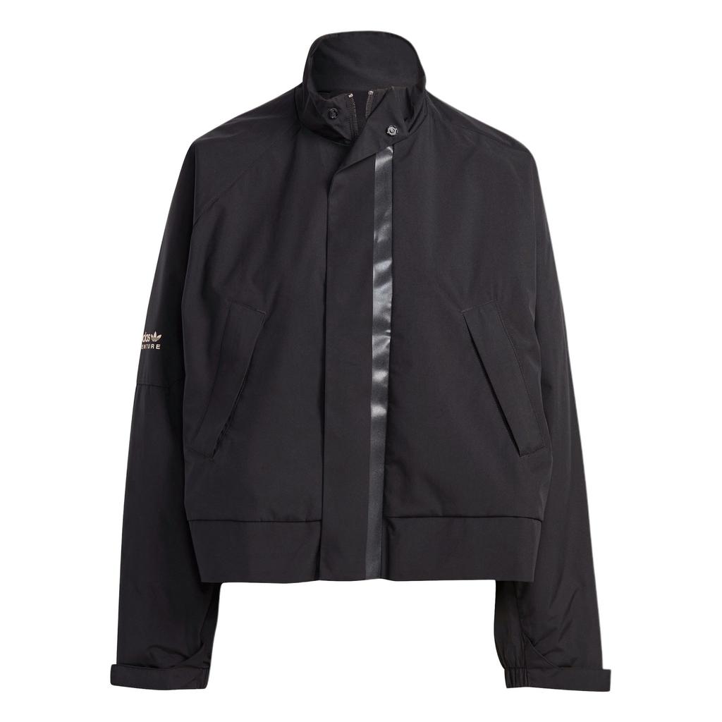adidas Originals Women's Loose Fit Stand Collar Sports Casual Jacket Black Women IB7374
