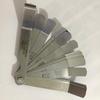 16 Blades Stainless Steel Curved Feeler Gauge Dual Marked Feeler Gauge Set Metric Filler Feeler Gauge for Measuring Slot Size