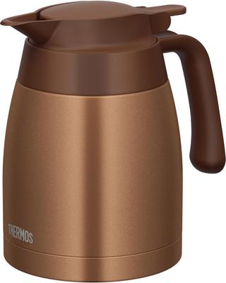 Thermos Stainless Steel Pot 1L Brown Gold Thermal Pot Tabletop Pot Thermos Structure BWG Heat/Cold TTB-1001