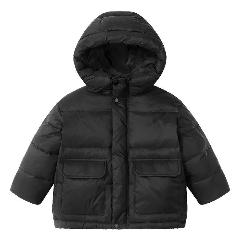 

Children s Thickened Down Jackets, Winter Boys Down Jackets and Girls Short Coats 110cm чорний