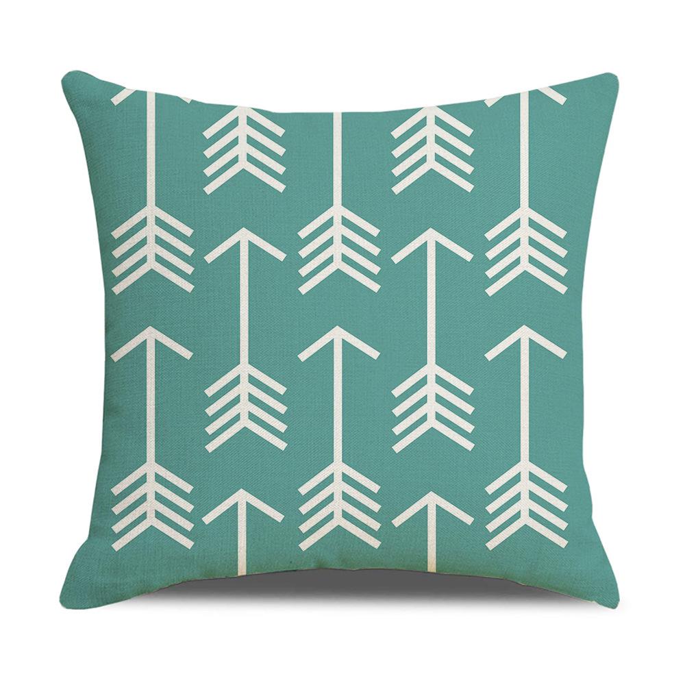 Nuova Copricuscino Decorativo Nordic Moderno Semplice in Lino Copricuscino per Divano con Motivo Geometrico