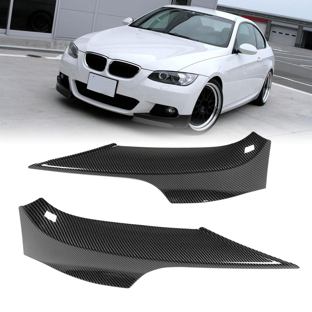 Front Bumper Lips Corner Spoilers Splitters Lower Bumper  or Trim for 3 Series E92 M Sport   2006‑2010