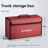 Car Leather Trunk Storage Box Foldable Carbon Fiber Fit For EXEED EX LX VX TXL RX EXEED ET TX 2025 Car Organizer Bag Accessories