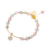 Natural Strawberry Crystal Bracelet Bangles Women Fashion Jewelry Accessories Gift