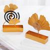 Mosquito Coil Burner Exquisite Leaf Incense Shape Iron Creaive Holder Case for Home