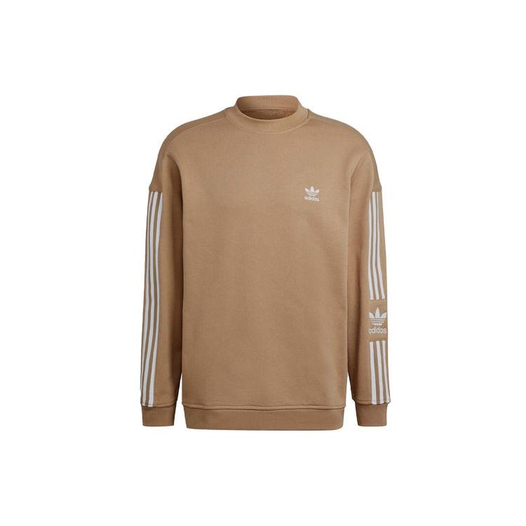 adidas originals Adicolor Classics Lock-Up Trefoil Crewneck  Beige Tone  Men s H41316 XL