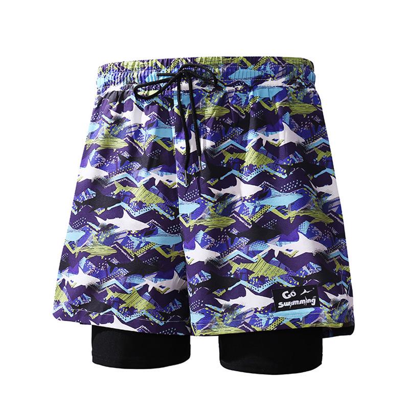 SUREDA Rychleschnoucí plavky proti rozpakům - Unisex nadměrná velikost, plavky se čtvercovou nohavičkou na pláž a do horkých pramenů