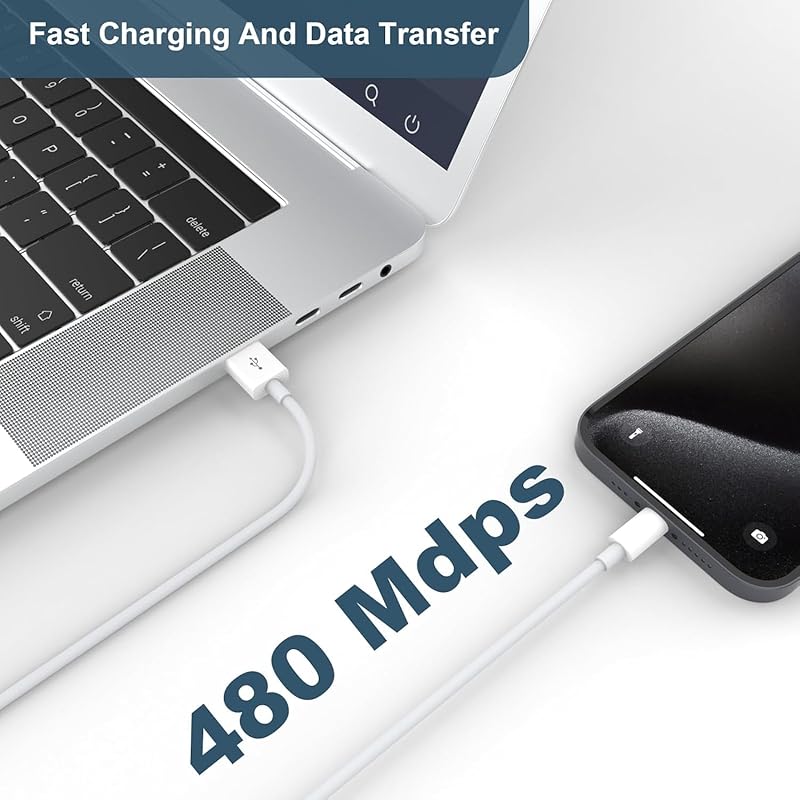 Cablu de încărcare auto USB C. Cablul de încărcare USB A la USB C pentru vehicul este pentru iPhone 15 Pro Max Plus a 10-a generație, iPad, compatibil cu Air a 5-a generație.