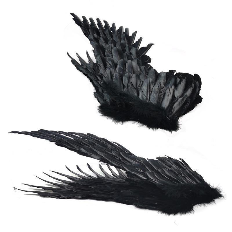 Angel Wings White Feather Swallow Shaped Wings Adult And Children'S Performance Halloween Props Bride Flower Child Dressing