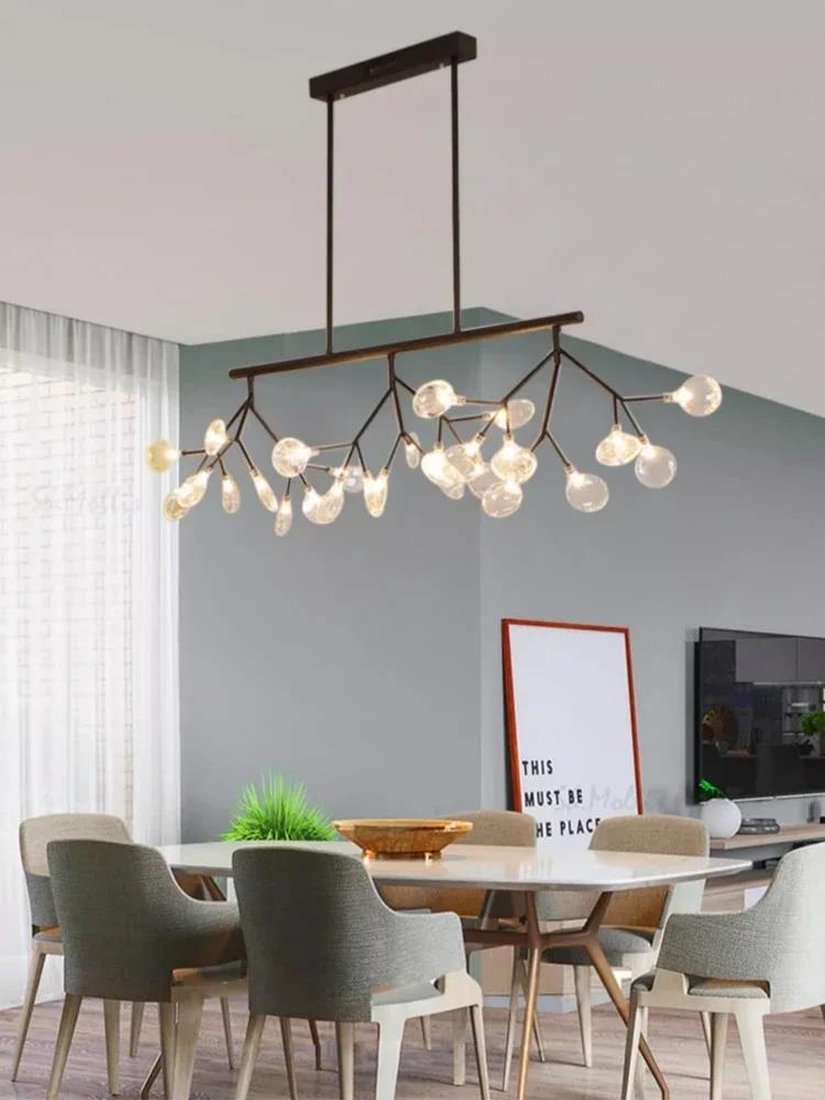 Living room LED pendant light modern fashion designer firefly branch chandelier dining room room decoration lighting fixtures