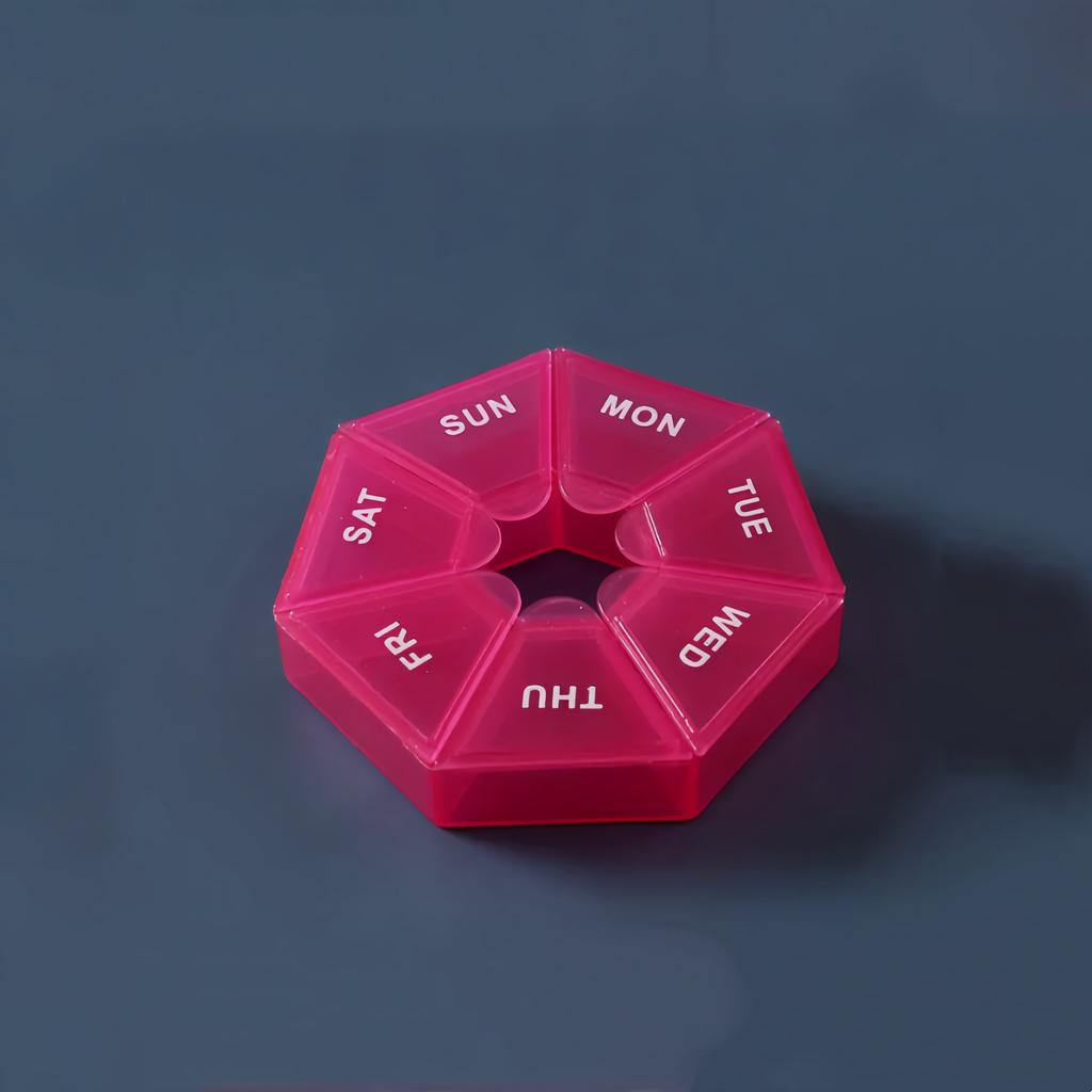 7 Day Pill Box Organizer Portable Travel Pill Storage Box Daily Medicine Pills Reminder For Travel Outdoor Accessories