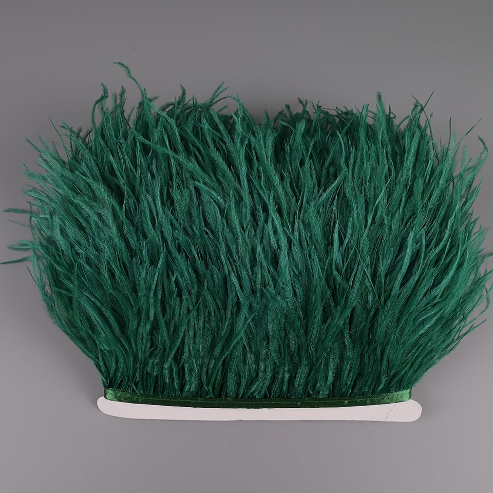 Ostrich Feathers Fringe 2M 55colors Selected Clothing Sewing Crafts Dress with Fluffy Feather Ribbon