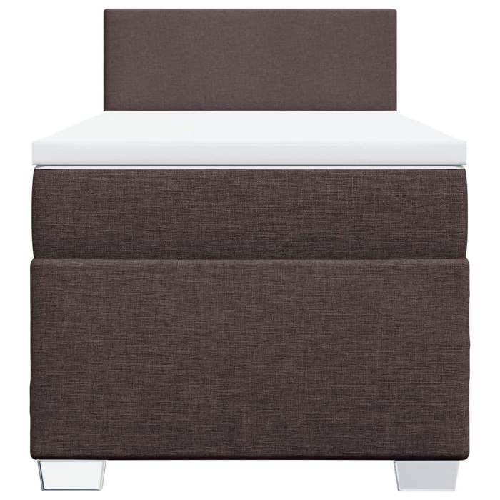 Exclusive House - Slatted Bed Base with Mattress Dark Brown 90x190 Cm