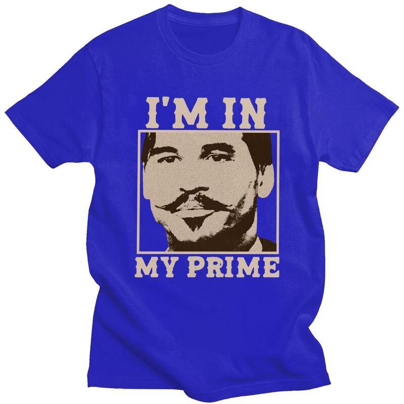 Custom Male Doc Holiday Im In My Prime T Shirts Short Sleeves Cotton Tshirts Tshirt Casual Tee Clothes