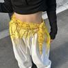 Jeans Decor Tassels Belt Hip-hop Sequin Waistband Jazz Dance Hip Scarf  Waist Accessories