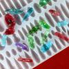 Creative Long Strip Water Drop Pendant Mold Artistic Silicone Charm Mold for Crafting Water Drop Long Bar Pendant