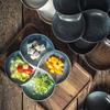 Ru Han Ceramic Partitioned Diet Meal Plate