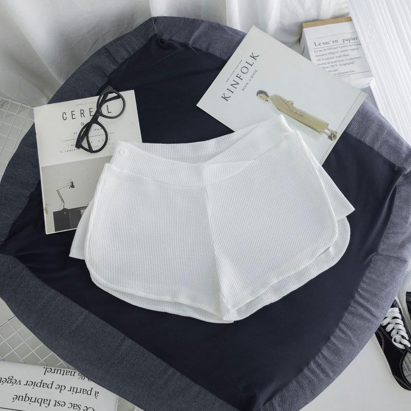 Women s Summer Maternity Wide-Leg Safety Shorts - Versatile Base Layer Pants L белый