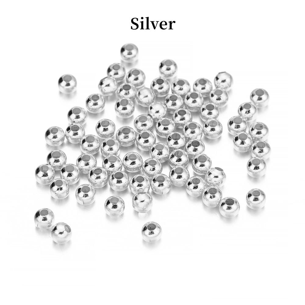 

30-500 шт./лот 2 2,5 3 4 мм круглые бусины-разделители с шариковым концом металлические бусины для изготовления ювелирных изделий аксессуары поставки 2mm X 500Pcs