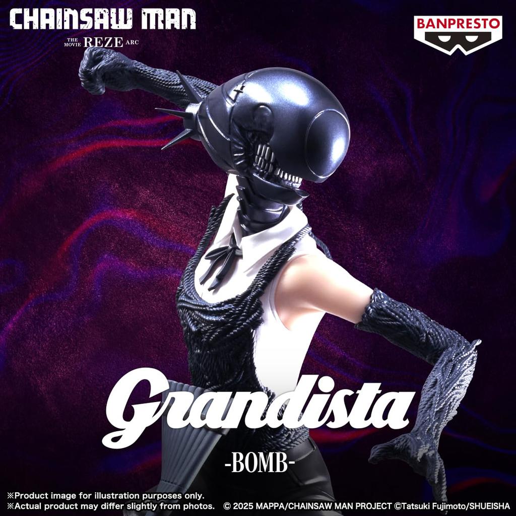 Banpresto Bomb Chainsaw Man The Movie Reze ARC Grandista 20 cm BP29630P Multicolor Collector Figure Perfect for Anime Fans -