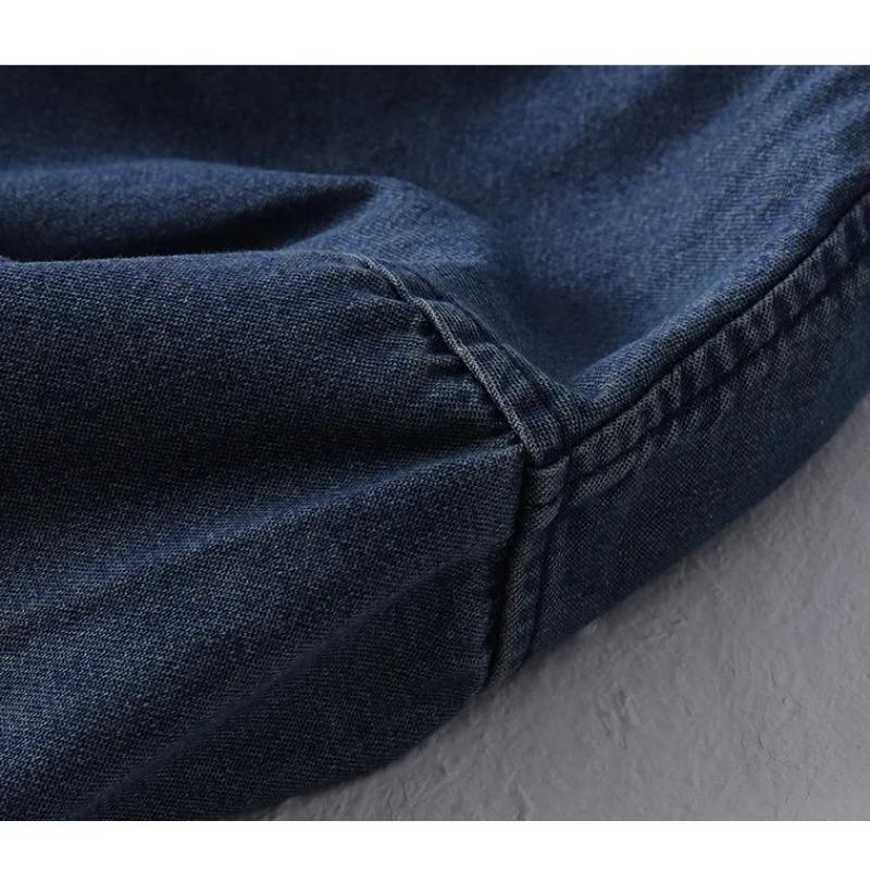 Japan Retro Heavy Washing Workwear Clothes Cotton Denim Jacket Men's Trendy Cardigan Top Taoist Robe Men's Jacket