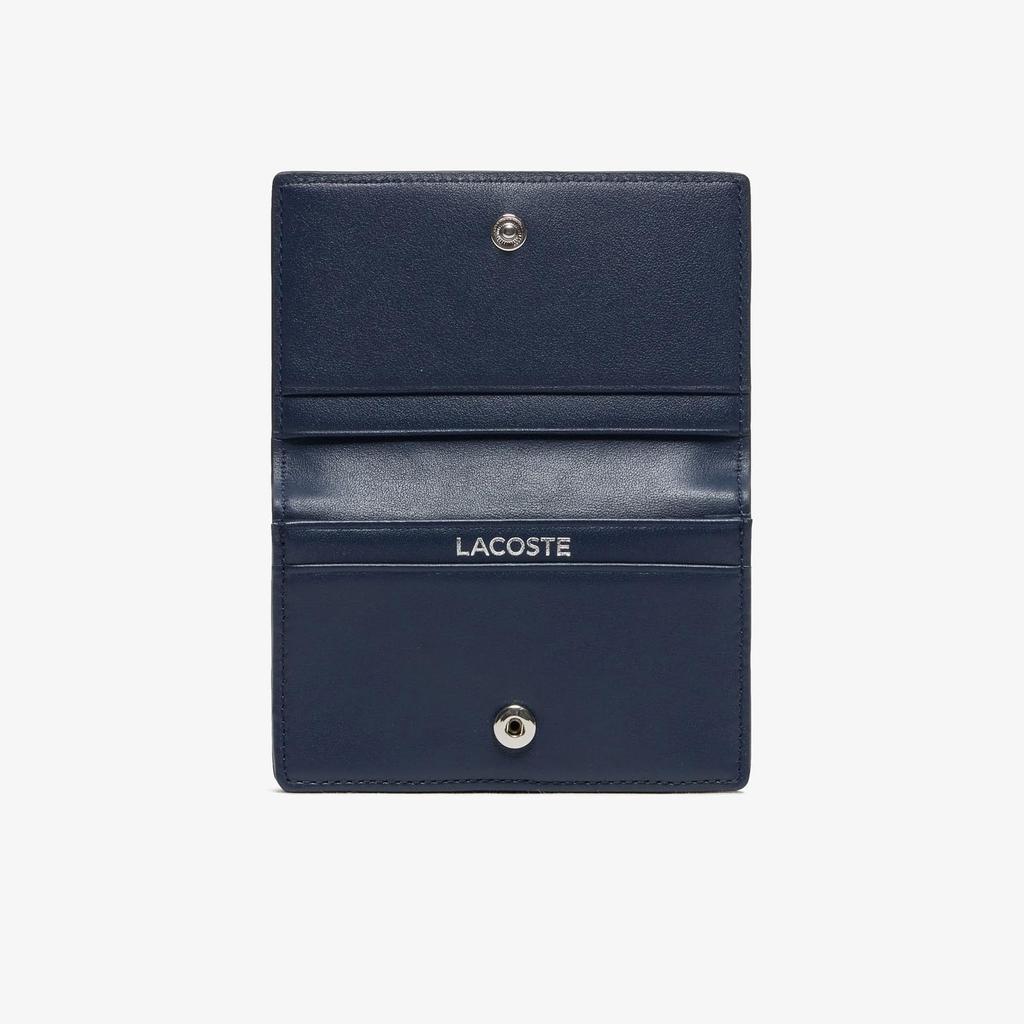 Lacoste Official Tricolor Print Leather Card Case NH1663KP02100