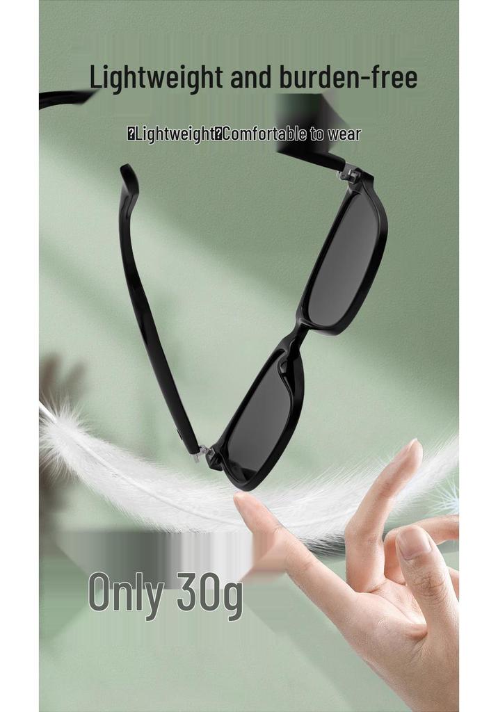 AI Translation Smart Bluetooth GS08 Sunglasses with UV Protection for Outdoor Use