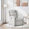 VidaXL Reclining Massage Chair Cloud Grey Fabric, Massage Chair, Armchair, Sofa Armchair, Office Chair 4015615