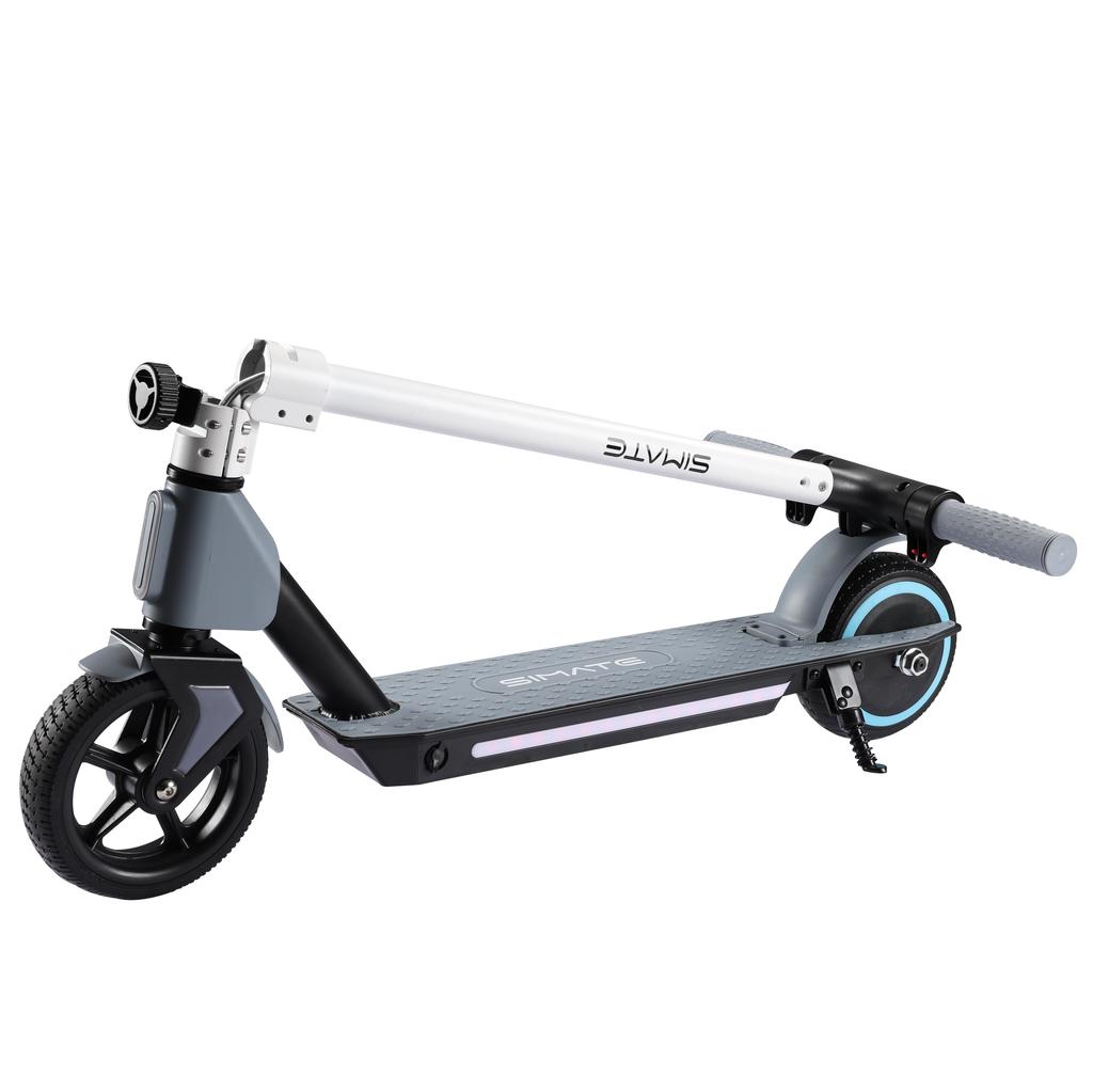 Simate S2 Safe Electric Scooter For Kid 130W Motor 24V2.5Ah Battery 14KM/H Top Speed 6.5 Inch Tires Outdoor Play Folding E-Scooter