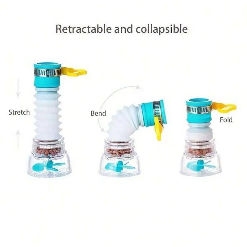 1pcs Faucet Splash Proof Faucet Kitchen and Household Showerhead Universal Tap Water Connector Extender Rotary Water Purifier