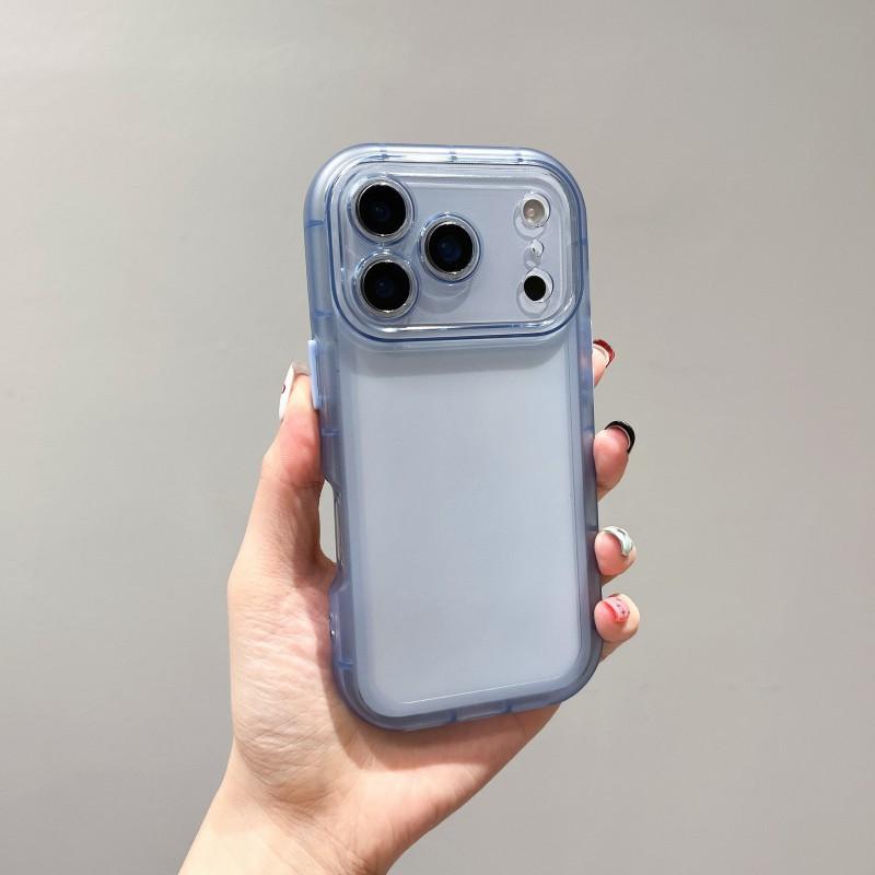 

Small Chubby Girl Suitable IPhone 17Pm Phone Case Apple 16PM Minimalist 15ProMax Independent Button Protection iPhone 16 Plus синий