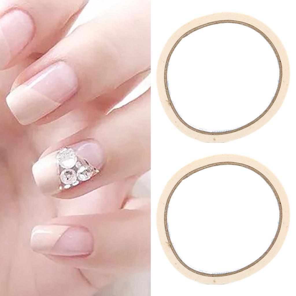 2 BUC Bandă Adezivă Nail Art Bandă Nail Art pentru Saloane Profesionale Acasă Lățime 0,5 cm Lungime 17 m