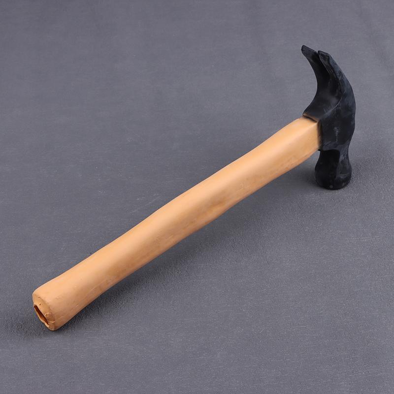 Vtipné kladivo na žertíky Měkké realistické hnědé gumové kladivo Humorný novinkový nástroj pro žertíky a zábavu Vtipné dárky na žertíky Hračka
