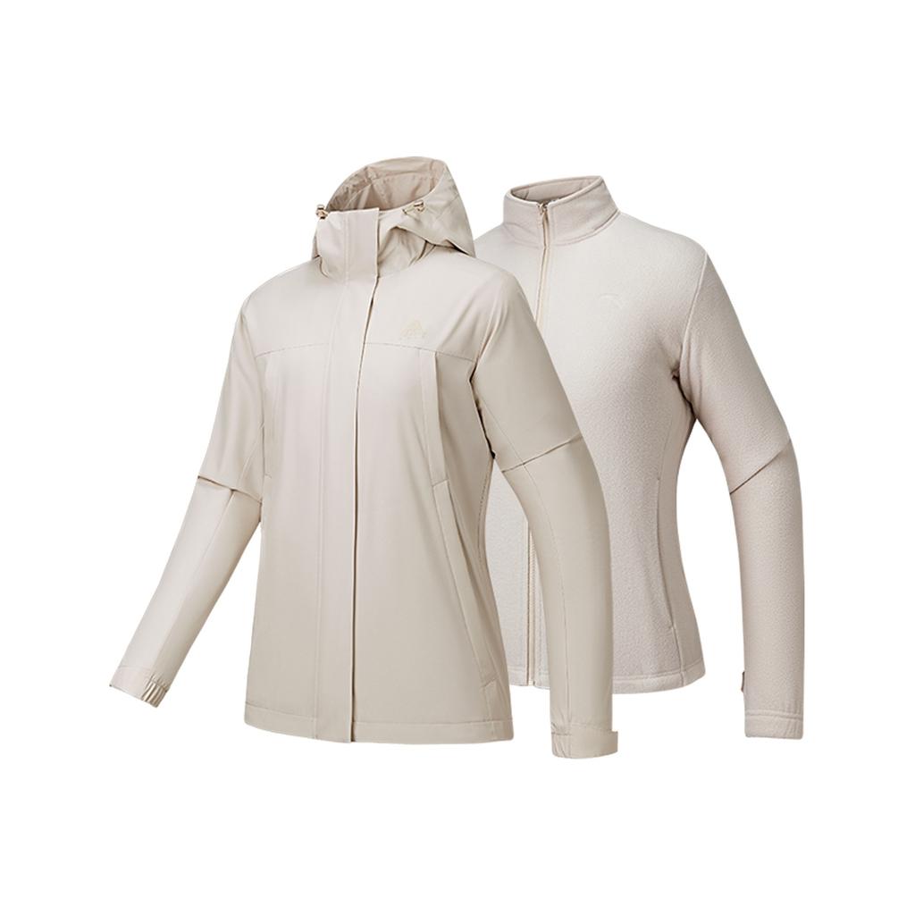 Anta Outdoors Waterproof Windproof Jacket Women Jacket Sandy-Gray 962546606-8