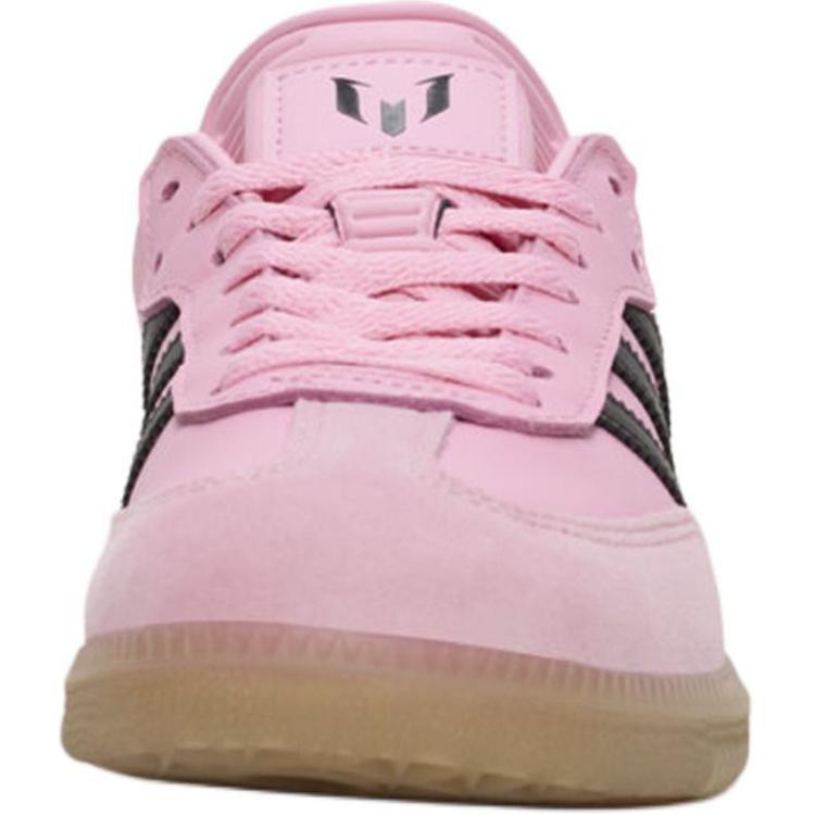 Adidas Lionel Messi X Samba K Inter Miami CF - Debossed Home Kit Kids Sneakers Pink Light-Pink Core-Black JR0424