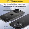 POZZO Ultra-Thin Frosted Transparent iPhone Case