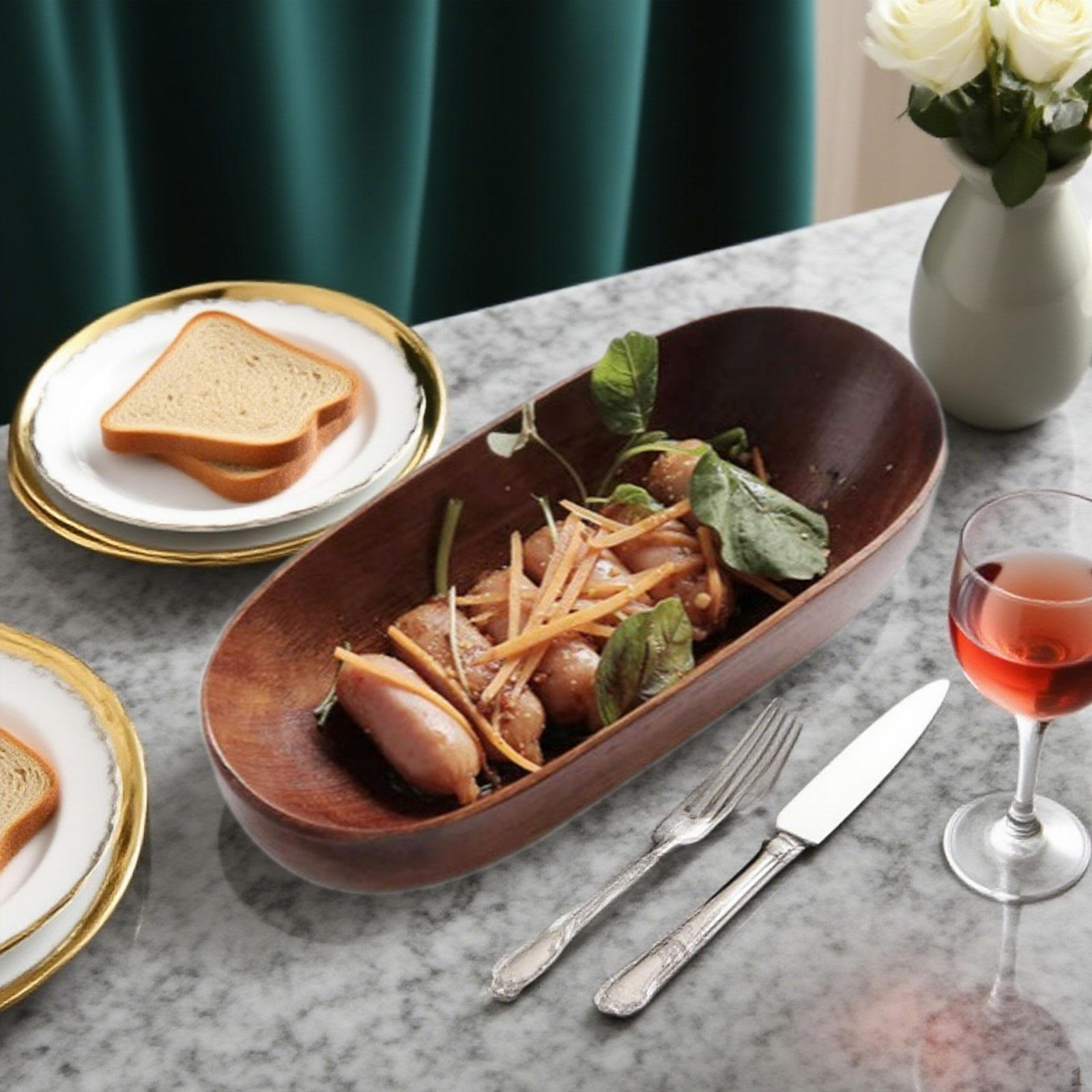 

Деревянный сервировочный поднос Десертная тарелка Декоративная бытовая тарелка для закусок и еды для овощей и сухофруктов