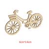 Wooden Bicycle Bike Cutout Veneers Slices DIY Crafting Ornament Theme Wedding Party Homeation KTY