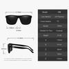 Oversized Polarized Sunglasses For Men Women Fashion Driving Square Vintage Fishing Travel Big Frame Sun Glasses UV400 Eyewear