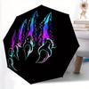 1pc Claw Marks Automatic Open/Close Umbrella, Portable Folding Umbrella for Travel, Themed Events,