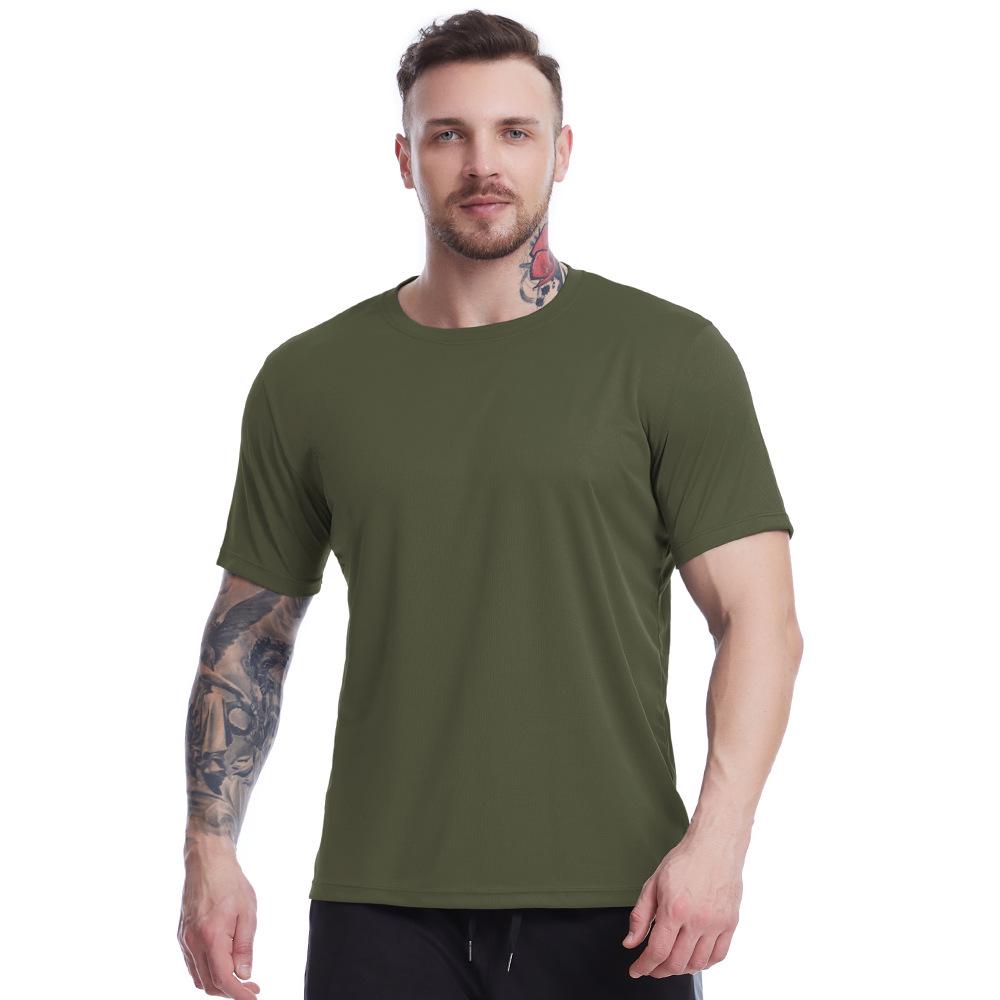 

Silk Grid Plus Size Men s Summer Mesh Breathable Short Sleeve T-Shirt for Training and Running L
