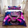 Exquisite 3D Arcane Jinx Wallpaper Game Wild Rift Print Bedding Set Duvet Cover Comforter Bed Youth Girls Boys Gift